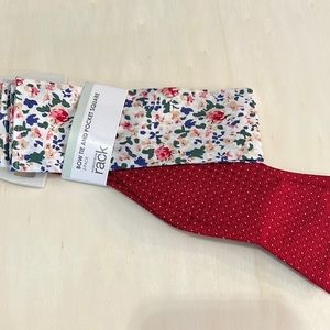 Bow tie and pocket square. NWT